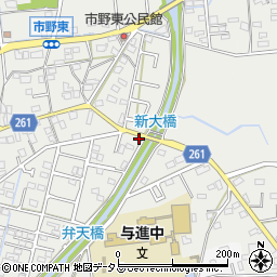 静岡県浜松市中央区市野町1458周辺の地図