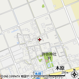 静岡県袋井市木原240周辺の地図