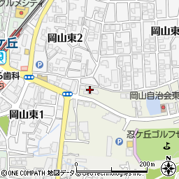 大阪府四條畷市岡山231周辺の地図