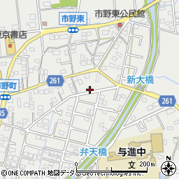 静岡県浜松市中央区市野町1467周辺の地図
