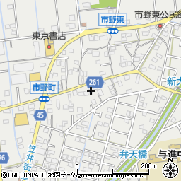 静岡県浜松市中央区市野町1479周辺の地図