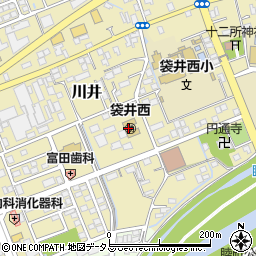袋井市立　袋井西幼稚園周辺の地図