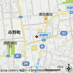 静岡県浜松市中央区市野町1633周辺の地図