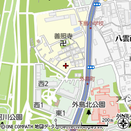 大阪府守口市下島町1周辺の地図