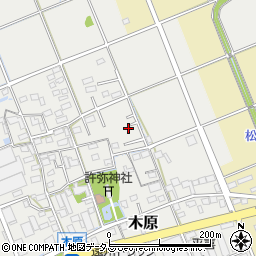 静岡県袋井市木原312周辺の地図