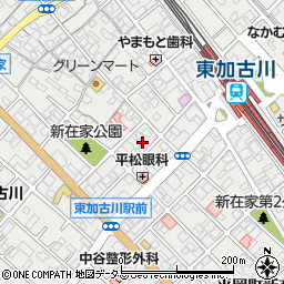 兵庫県加古川市平岡町新在家2丁目277周辺の地図