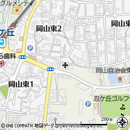 大阪府四條畷市岡山231-8周辺の地図