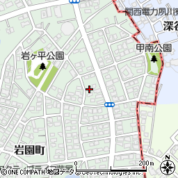 兵庫県芦屋市岩園町20-3周辺の地図