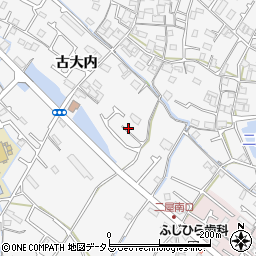 兵庫県加古川市野口町古大内17周辺の地図