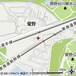 静岡県袋井市愛野2484-1周辺の地図