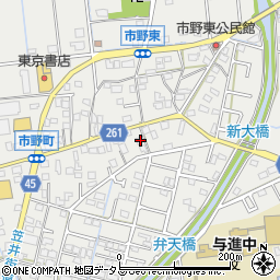 静岡県浜松市中央区市野町1472周辺の地図
