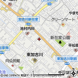 兵庫県加古川市平岡町新在家236-1周辺の地図
