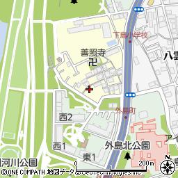 大阪府守口市下島町1-7周辺の地図