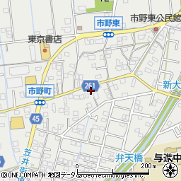 静岡県浜松市中央区市野町1477周辺の地図