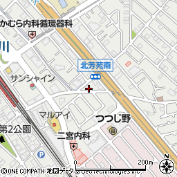 兵庫県加古川市平岡町新在家1447-1周辺の地図