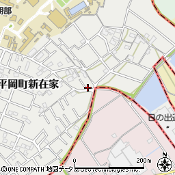 兵庫県加古川市平岡町新在家2028-13周辺の地図