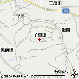 愛知県知多郡南知多町内海子曽田周辺の地図