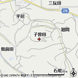 愛知県南知多町（知多郡）内海（子曽田）周辺の地図