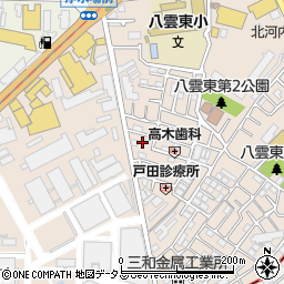 タイムズ八雲東町第３駐車場周辺の地図