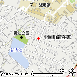 兵庫県加古川市平岡町新在家2080-2周辺の地図