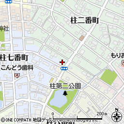 愛知県豊橋市柱八番町14周辺の地図