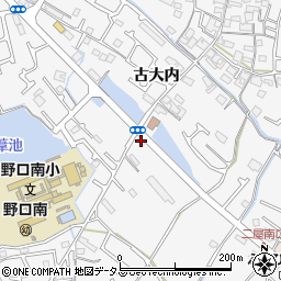 兵庫県加古川市野口町古大内72周辺の地図