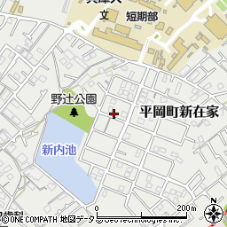 兵庫県加古川市平岡町新在家2066-92周辺の地図