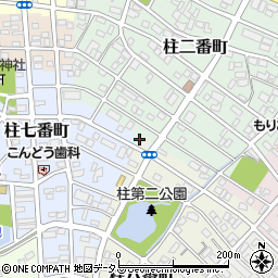 愛知県豊橋市柱七番町13周辺の地図