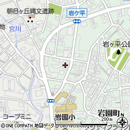 兵庫県芦屋市岩園町25-20周辺の地図