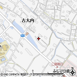兵庫県加古川市野口町古大内15周辺の地図