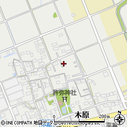 静岡県袋井市木原308周辺の地図