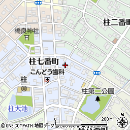 愛知県豊橋市柱七番町23周辺の地図