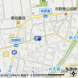 静岡県浜松市中央区市野町1474周辺の地図