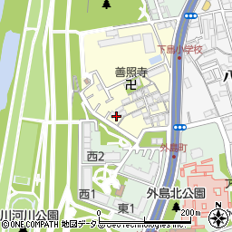 大阪府守口市下島町7-6周辺の地図