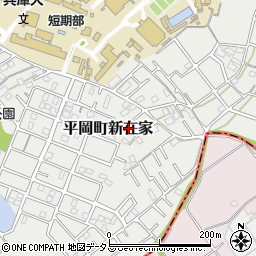 兵庫県加古川市平岡町新在家2061-25周辺の地図