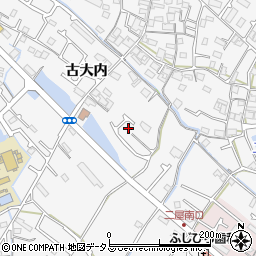 兵庫県加古川市野口町古大内17-8周辺の地図