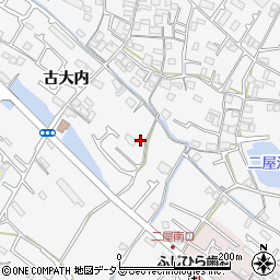 兵庫県加古川市野口町古大内21周辺の地図