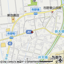 静岡県浜松市中央区市野町1473周辺の地図