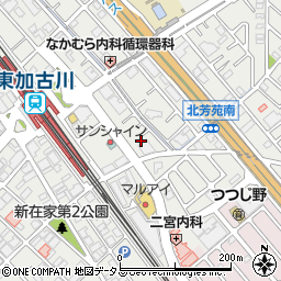 兵庫県加古川市平岡町新在家1350周辺の地図