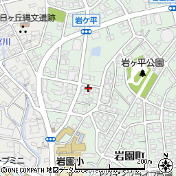 兵庫県芦屋市岩園町24-14周辺の地図