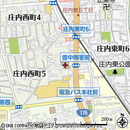 豊中南警察署周辺の地図