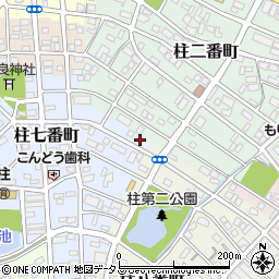 愛知県豊橋市柱七番町12周辺の地図