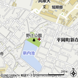 兵庫県加古川市平岡町新在家2093-12周辺の地図