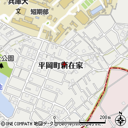 兵庫県加古川市平岡町新在家2061-21周辺の地図