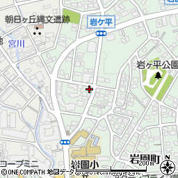 兵庫県芦屋市岩園町25-19周辺の地図