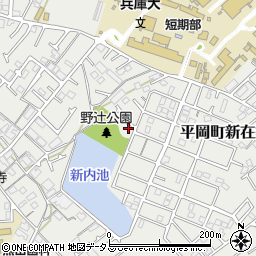 兵庫県加古川市平岡町新在家2093-15周辺の地図