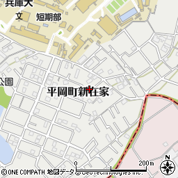 兵庫県加古川市平岡町新在家2061-24周辺の地図