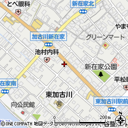 兵庫県加古川市平岡町新在家400-1周辺の地図