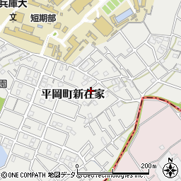 兵庫県加古川市平岡町新在家2057-6周辺の地図