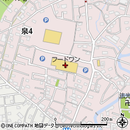 クリーニングのエブリ　遠鉄ストア泉店周辺の地図